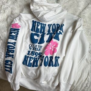 New York Hawaiian vibe hoodie